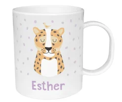 Tutete Taza de Plástico Personalizada Leopardo