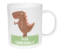 Tutete Taza de Plástico Personalizada Dinosaurio^ Tazas Para Personalizar