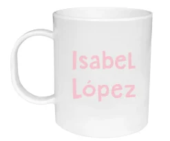 Tutete Taza de Plástico Personalizada Estrella Rosa