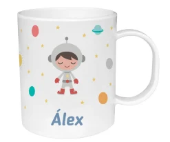 Tutete Taza de Plástico Personalizada Espacio