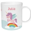 Tutete Taza de Plástico Personalizada Unicornio Arcoíris