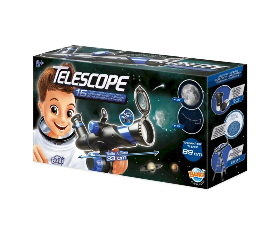 Buki Telescopio con 15 Actividades^Niños Juguetes Niños 8 Años