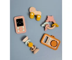 Niños Trixie Teléfono Madera Silicona Mrs.Cat para Bebés