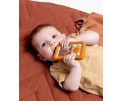 Niños Trixie Teléfono Madera Silicona Mr.Fox para Bebés