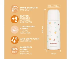 Miniland Termo Líquidos Thermy Valencia 350 ml^ Comer Al Aire Libre