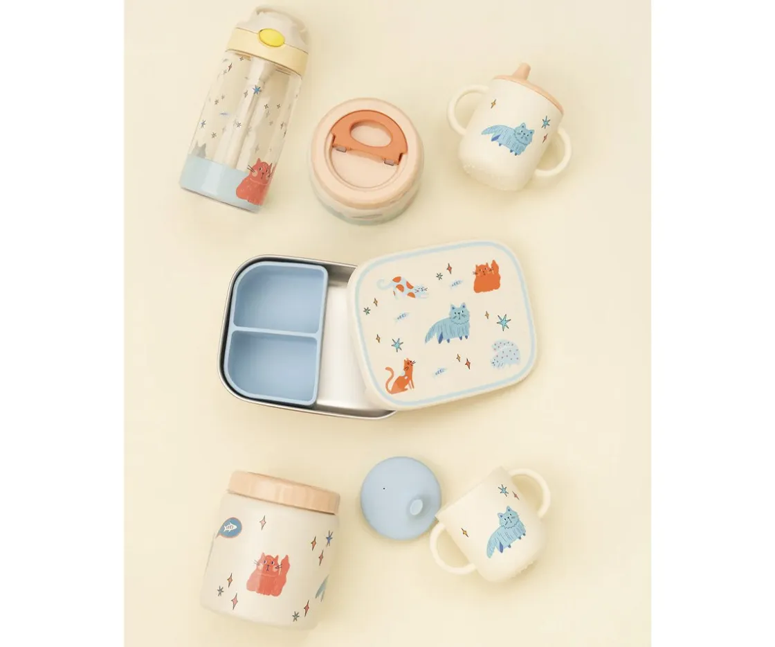 The Cotton Cloud Termo para Sólidos Meowtiful Cats 350 ml^ Comer Al Aire Libre