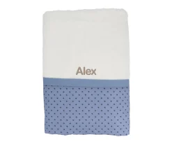 Cristina de Jos'h Toalla de Baño Mini Star Blue Personalizable^Niños Toallas