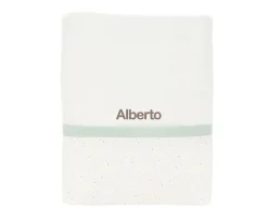 Cristina de Jos'h Toalla de Baño Rainbow Dots Verde Personalizable^Niños Toallas