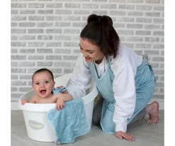 Niños Shnuggle Bath Toalla Delantal Capa Baño Bebé Bambú Azul Personalizable