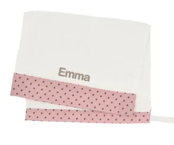 Cristina de Jos'h Toalla Guardería Mini Star Pink Personalizable^ Toallas De Guardería