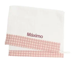 Cristina de Jos'h Toalla Guardería Vichy Rosa Personalizable^ Toallas De Guardería