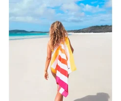 Niños Dock & Bay Toalla Playa Extra Large Microfibra Summer Peach Sunrise Personalizable