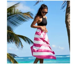 Niños Dock & Bay Toalla Playa Extra Large Microfibra Cabana Malibu Pink Personalizable