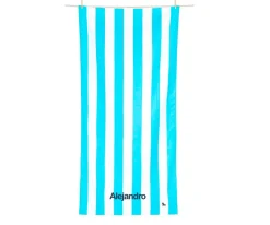 Dock & Bay Toalla Playa Extra Large Microfibra Cabana Azul Pastel Personalizable