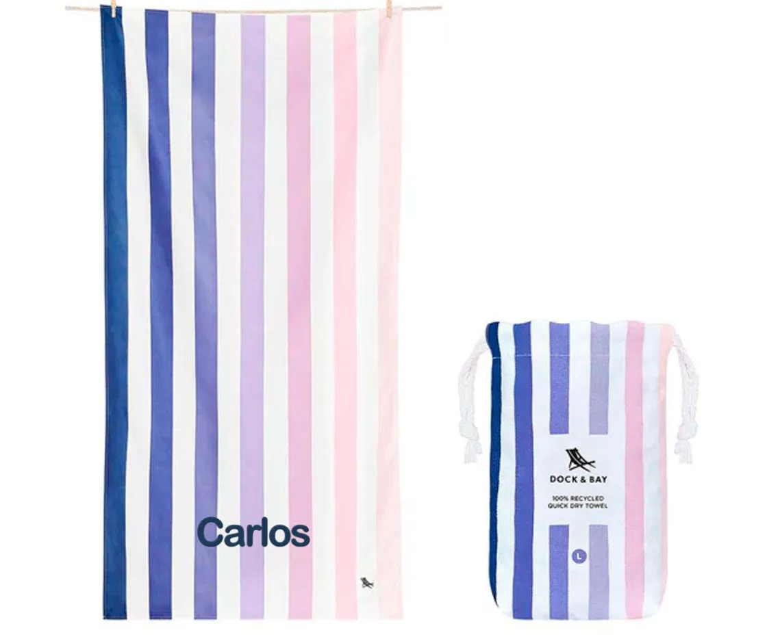 Dock & Bay Toalla Playa Extra Large Microfibra Summer Dusk to Dawn Personalizable^Niños Toallas Playa Niños