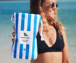 Dock & Bay Toalla Playa Large Microfibra Cabana Azul Personalizable^Niños Toallas Playa Niños