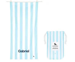 Niños Dock & Bay Toalla Playa Large Microfibra Cabana Azul Pastel Personalizable