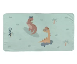 Niños Monnëka Toalla Playa Microfibra Cool Dinos Personalizable