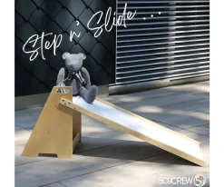 Niños 509 Crew Tobogán con Escalera 2 en 1 Natural