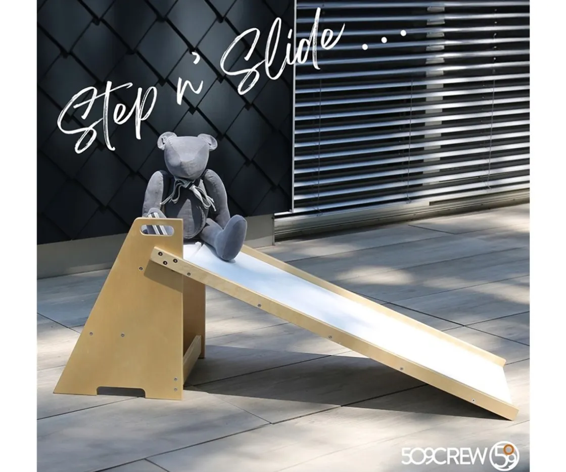 Niños 509 Crew Tobogán con Escalera 2 en 1 Natural