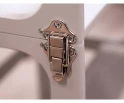 Ettetete Torre Aprendizaje Montessori Mesa y Silla Blanco/Plateado^Niños Juguetes Montessori