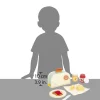 Niños Janod Tostadora de Pan y Accesorios Abuelita Alegre