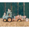 Niños Little Dutch Tractor con Trailer Little Farm FSC