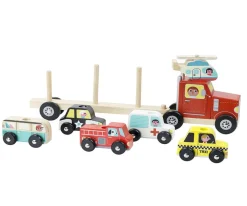 Niños Vilac Tractor con Vehículos Apilables