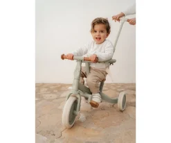 Niños Little Dutch Triciclo con Barra 4 en 1 Verde