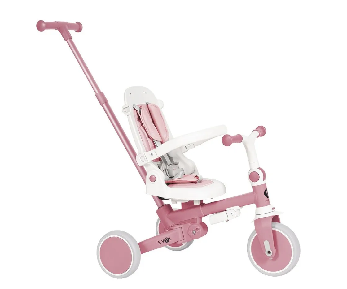 Niños Olmitos Triciclo Multifunción Evol Rosa