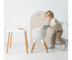 Olmitos Trona 2 en 1 Mesa y Silla Infantil Kombo Grey^ Tronas Bebé