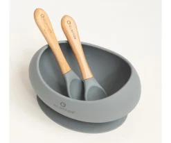 Olmitos Vajilla 3 Piezas Silicona Grey