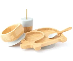 Ecorascals Vajilla Elefante Gris^ Vajilla Infantil