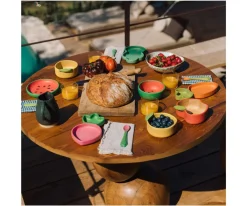 Oli & Carol Vajilla Infantil Plato y Cuchara de Madera Wally The Watermelon