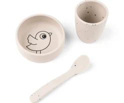 Done by Deer Vajilla Silicona Birdee Sand^ Vajilla Infantil