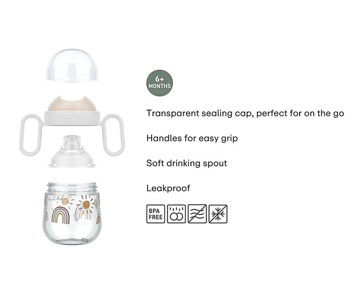 Mepal Vaso Antiderrame Mio Sunshine & Rainbow 200 ml^ Vasos Antiderrame