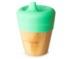 Ecorascals Vaso Bambú Verde con Tapa 190ml^Niños Vasos Para Bebés Y Niños
