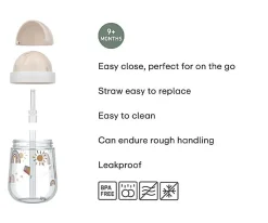 Mepal Vaso con Pajita Mio Fairy Garden