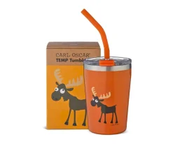 Carl Oscar Vaso Termo Hermético con Pajita TEMP Tumbler Reno Orange