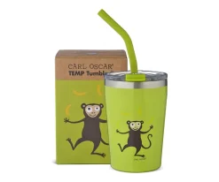 Carl Oscar Vaso Termo Hermético con Pajita TEMP Tumbler Mono Lime
