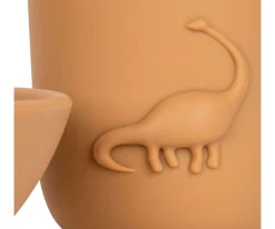 Konges Slojd Vaso y Plato de Silicona Dino Almond^ Vajilla Infantil