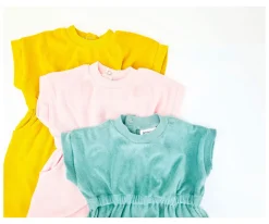 BTBOX Vestido Rizo Mostaza^ Ropa Infantil