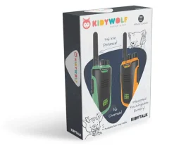 Niños Kidywolf Walkie Talkie Verde y Amarillo