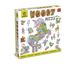 Niños Ludattica Woody Puzzle Unicornio Encantado