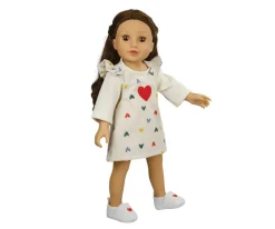 Heless Zapatillas para Muñecos con Corazón^Niños Accesorios Para Muñecas